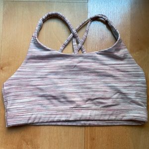 Pink Athleta sports bra girls size 14